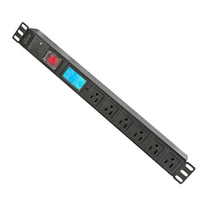 Unità di distribuzione di potenza per montaggio su rack PDU 19 pollici misurate 6 prese NEMA 5-15R... - Foto 1 di 7