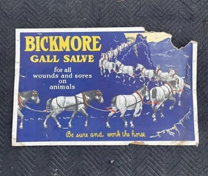 Bickmore Gall Salve Dealer Store Poster Vintage 34” x 22” - Picture 1 of 7