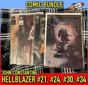 DC Comics JOHN CONSTANTINE HELLBLAZER #21, #24, #30, #34 (4 X COMIC BUNDLE) Used - Imagen 1 de 6