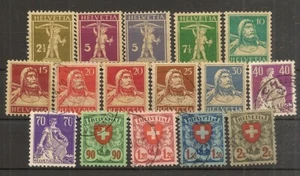 SUIZA YVERT 196/211 */(º) Serie completa 16 Valores 1924/1927 NL1595 - Picture 1 of 1