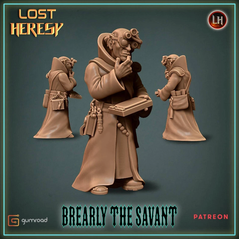 Brearly The Savant - Resin Miniature | Sci Fi | Legion | Trek | Lost Heresy - Image 1 of 1
