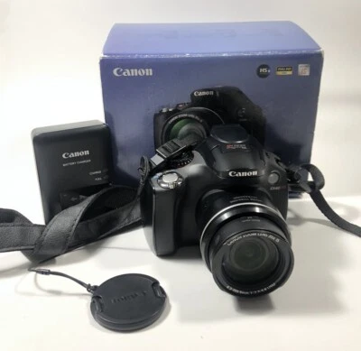 Canon PowerShot Digital Camera SX40 HS 12.1MP 35x Zoom w/ Charger Battery - Image 1 of 4