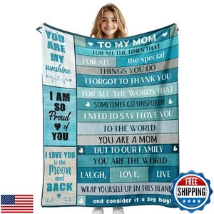 JML Mothers Day Birthday Gifts for Mom, Mom Blanket Gift from Daughter Son, S - Picture 1 of 5