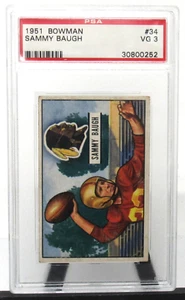1951 Bowman PSA 3 Sammy Baugh 34 VG Washington Redskins - Picture 1 of 4