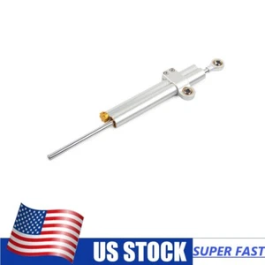 Steering Damper Stabilizer Silver 330mm For Triumph Bonneville T100 SE 2006-2011 - Picture 1 of 10