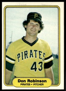 1982 FLEER DON ROBINSON PITTSBURGH PIRATES #495