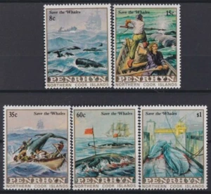 F-EX18635 PENRHYN MNH SAVE THE WHALES FISH PECES BALLENAS FISHING. - Picture 1 of 1
