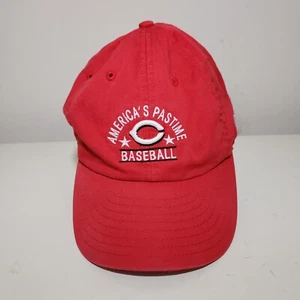 Cappello Cincinnati Reds Americas Pastime Berretto Strap Back Rosso Nuova Era MLB *MACCHIE* - Foto 1 di 12