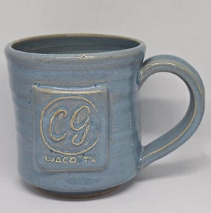 Waco Texas Common Grounds Coffee Shop Becher Black Oak Art Baby Blue Kaffeebecher Tasse - Bild 1 von 6