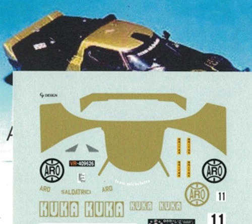 decal 1/43 LANCIA STRATOS Gr.4 "ABO" RALLYE 2 VALLI 1977 Arena D119 - Immagine 1 di 1