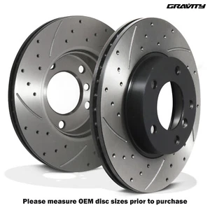 DISCOS DE FRENO DELANTEROS PERFORADOS RANURADOS 286MM BMW E36 E46 Z3 E85 323 328 320D - Imagen 1 de 8