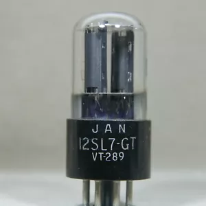 RCA JAN 12SL7-GT VT-289 schwarze Platte Vakuumröhre Made in USA stark - Bild 1 von 14