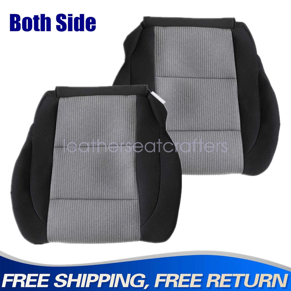 Cubierta de asiento inferior de tela negra/gris para conductor y pasajero Nissan Titan 2005-2007 Foto 1 de 4