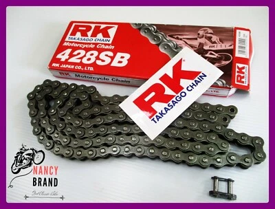Fit Honda CB175 CB125 CB100 Black Drive Chain RK  Japan  #nan6010# - Image 1 of 4