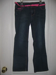 Girls Size 8 Faded Glory Jeans with Belt - Picture 1 of 2