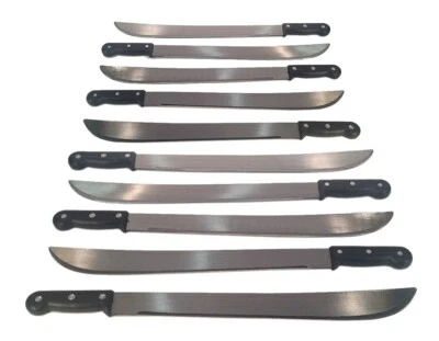 EDMBG LOT of 48 MACHETES - 18" Heat Treated Steel Blade Machete Knives Bulk for Resale