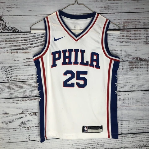 Nike Philadelphia 76ers Sixers Ben Simmons White NBA Swingman Jersey Youth Small Cover