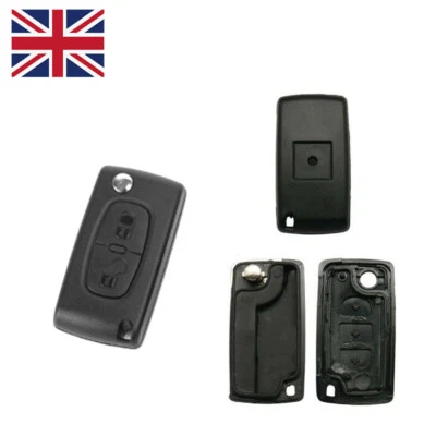 2 Button Flip Key Shell Fob Case For Peugeot 207 307 308 807 3008 5008 Expert