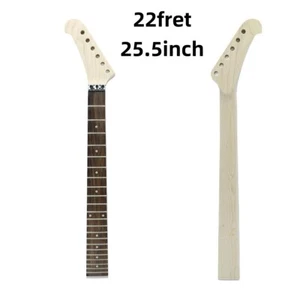 Banana electric Guitar Neck 22 fret 25.5 inch Maple wood Locking Nut dot rosewoo - Picture 1 of 3