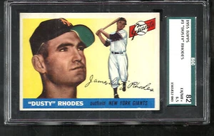 Topps #1 1955 Polvoriento Rhodes SGC 82 (6,5) ¡Excelente como nuevo más gigantes de Nueva York hermosos! - Imagen 1 de 2