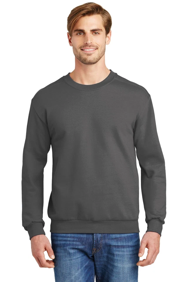 Anvil Mens Long Sleeve Crew Neck Stylish Sweatshirt 71000 - Image 1 of 1