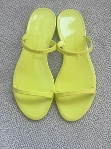 Stuart Weitzman Sawyer Slide Sandale Gummi Jelly Slipper Electric Lime Damen 6 - Bild 1 von 12