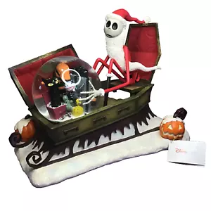 Disney Santa Jack Skellington Nightmare Before Christmas Large Snow Globe w/Box - Picture 1 of 12