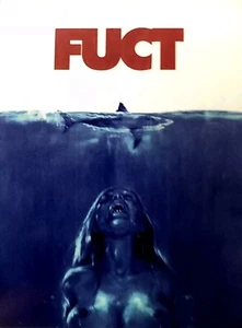 FUCT STICKER "UNDER WATER OCEAN SHARK" 3 X 4" GLOSSY SKATEBOARD READY TO STICK - Picture 1 of 1