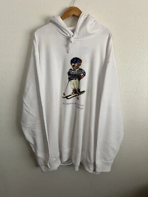 Polo Ralph Lauren Alpine Ski Bear Fleece Hoodie Polo Sport Big & Tall Size 3XB - Image 1 of 4