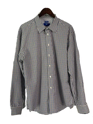 Egara Men’s Blue Plaid Button-Up Shirt Non-Iron Size XXL - Изображение 1 из 4