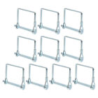 10 Pcs Safety Pin Carbon Steel Shaft Locking Trailer Coupler For Farm