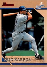 1996 Bowman Eric Karros #66 Los Angeles Dodgers