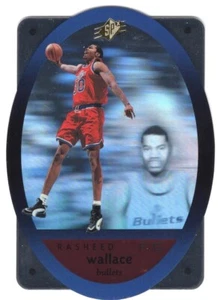 1995-96 Upper Deck SPx Rasheed Wallace #50 Hologram Die Cut Card RC MT-NRMT - Picture 1 of 2