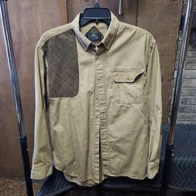 Red Head Button-Down Shooting/Hunting Men's Shirt Large Brown/Beige W/Logo - Image 1 of 4