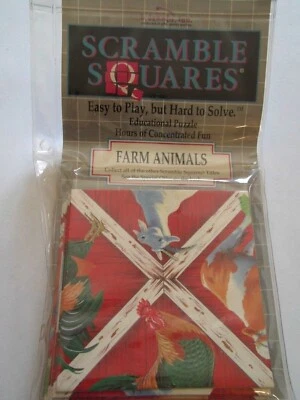x1 Farm Animals Scramble Squares Puzzle B. Dazzle TexasNerdGames - Image 1 of 4