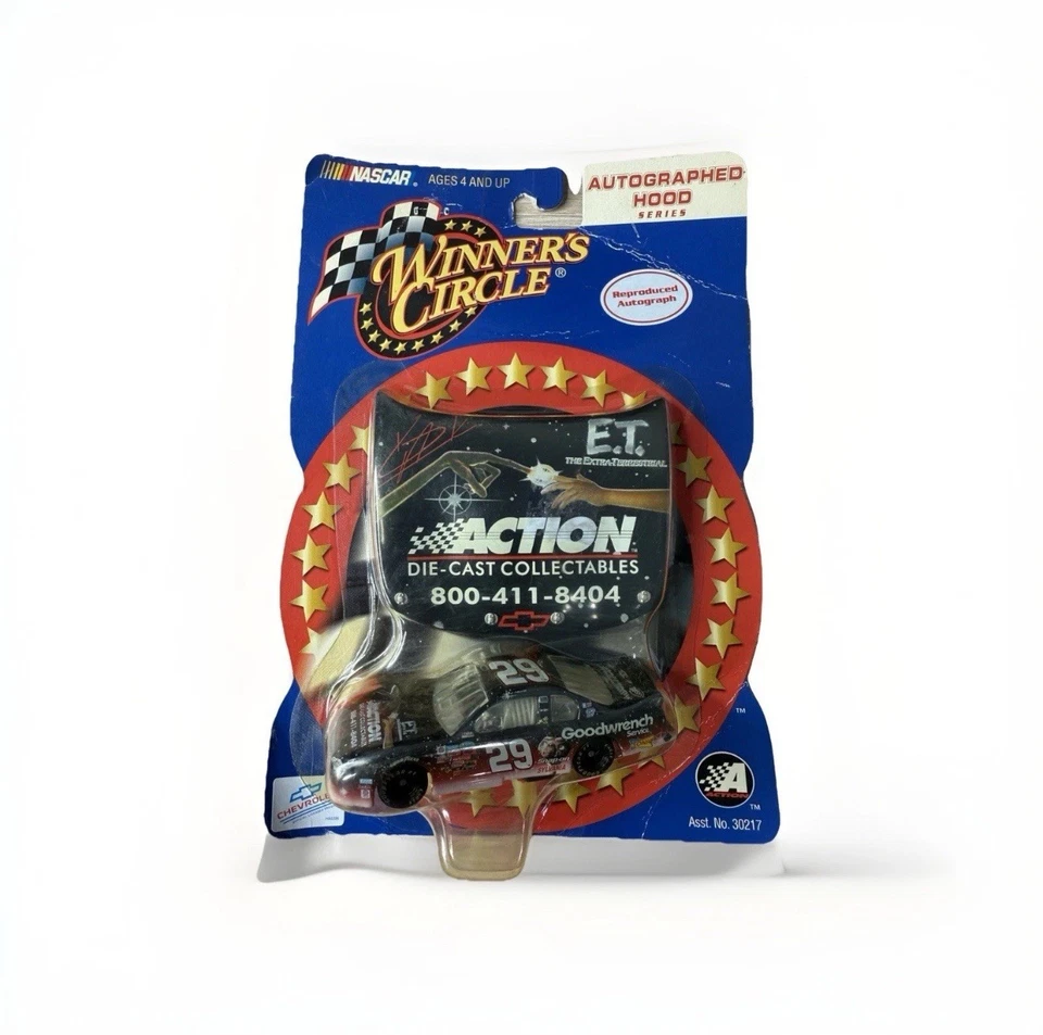2002 Winners Circle 1/64 Kevin Harvick #29 E.T. Autographed Hood Series RARE - Image 1 of 2