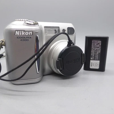 Nikon Digital Camera Coolpix 4300 4.0MP Silver Tested - Image 1 of 4