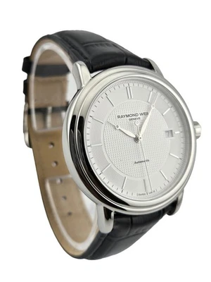 Raymond Weil Maestro 2837-STC-65001 Silver Dial Leather Band Men's Watch - Image 1 of 4