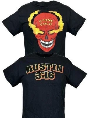 Stone Cold Steve Austin 3:16 Red Skull Mens T-shirt - Image 1 of 4