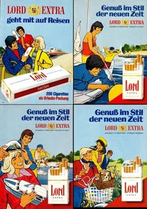 3w50556/ Lot Reklame aus 1973 – Zigaretten LORD EXTRA - Picture 1 of 5