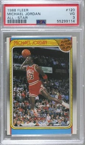 1988-89 Fleer All-Star Michael Jordan #120 PSA 3 HOF - Picture 1 of 3
