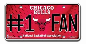 Chicago Bulls License Plate #1 Fan - Special Order - Picture 1 of 1