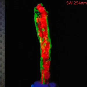 Fluorescent Watermelon Chalcedony Calcite short wave minerals Nebraska US 0.28kg - Picture 1 of 10