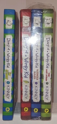 Lot of 4 Diary of A Wimpy Kid Hardcover Books 3 Are New Sealed In Plastic 1 Used - Image 1 of 4