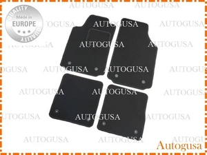 NEW LHD CAR FLOOR MATS FOR AUDI A2 2000-2005 VELOUR CARPET LINERS RUGS BLACK - Picture 1 of 7