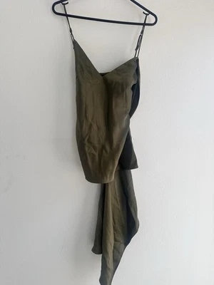 Significant Other Size 6 Sage coloured strappy Silk Designer top - image 1 of 4