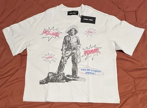 Homme Femme LA Top Gun Cropped Tee weiß Oversized Small (neu) Sofortversand - Bild 1 von 4