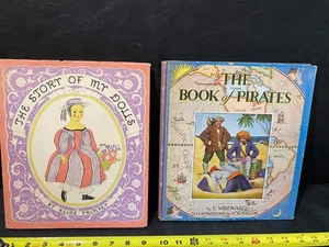 The Book of Pirates MIKOVARO w/ The Story of My Dolls hardcover antique books - Picture 1 of 12
