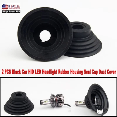 Protector de cubierta antipolvo tapa de sello de goma para faros LED HID de coche 2 piezas 70-110 mm Foto 1 de 4