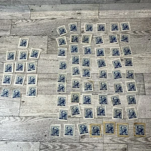 Vintage U.S. George Washington 5 Cent Stamp Lot 55 circulated 13 Uncirculated - Picture 1 of 5
